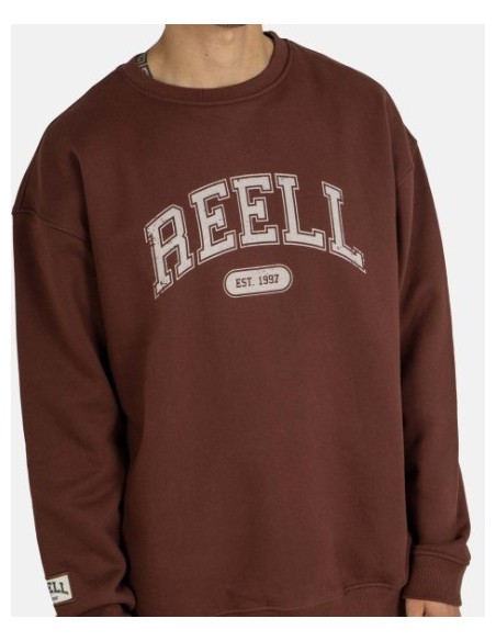 SUDADERA UNISEX REELL COLOR CEREZA OSCURA