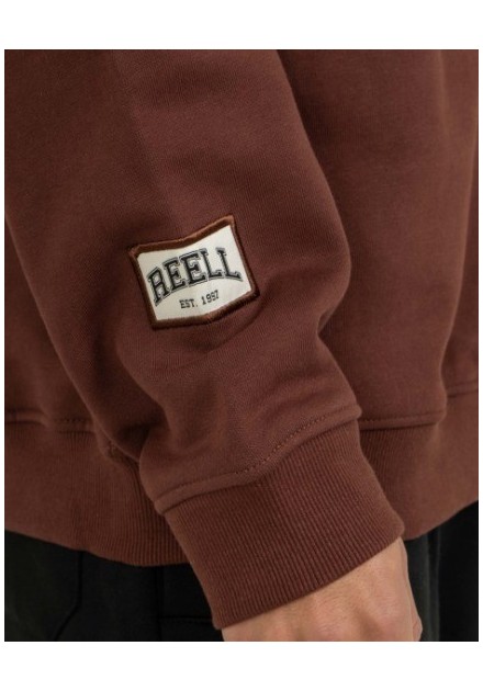 SUDADERA UNISEX REELL COLOR CEREZA OSCURA