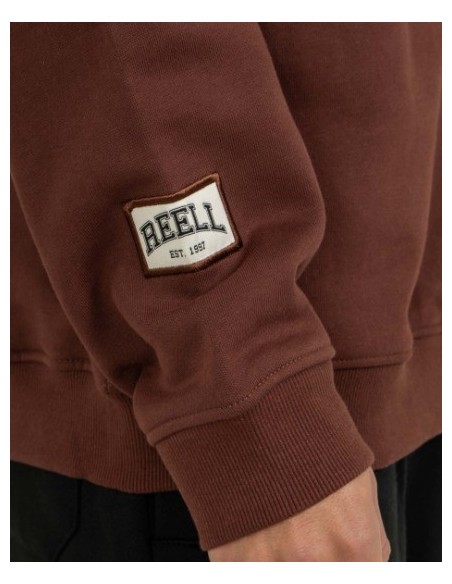 SUDADERA UNISEX REELL COLOR CEREZA OSCURA