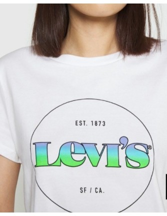 CAMISETA CHICA  LEVIS COLOR BLANCA 2