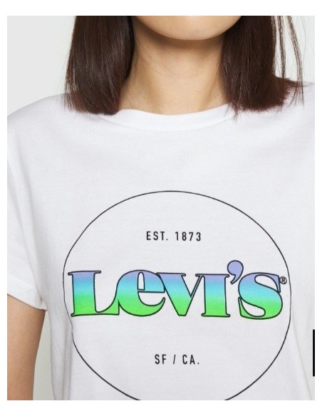 CAMISETA CHICA  LEVIS COLOR BLANCA
