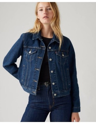 CAZADORA CHICA LEVIS COLOR AZUL OSCURO