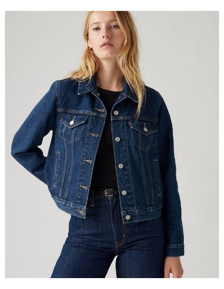 CAZADORA CHICA LEVIS COLOR AZUL OSCURO