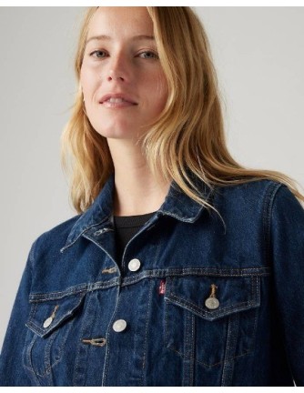 CAZADORA CHICA LEVIS COLOR AZUL OSCURO 2