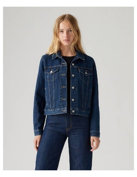 CAZADORA CHICA LEVIS COLOR AZUL OSCURO