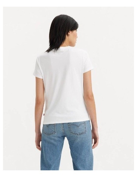 CAMISETA CHICA LEVIS  COLOR BLANCA