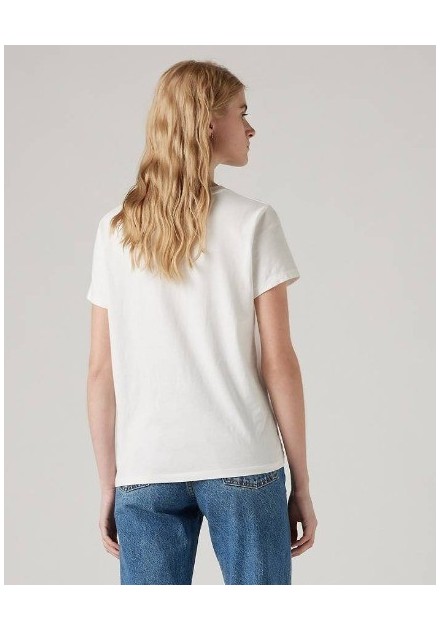CAMISETA CHICA LEVIS COLOR BLANCA