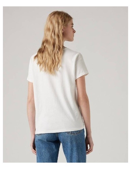 CAMISETA CHICA LEVIS COLOR BLANCA