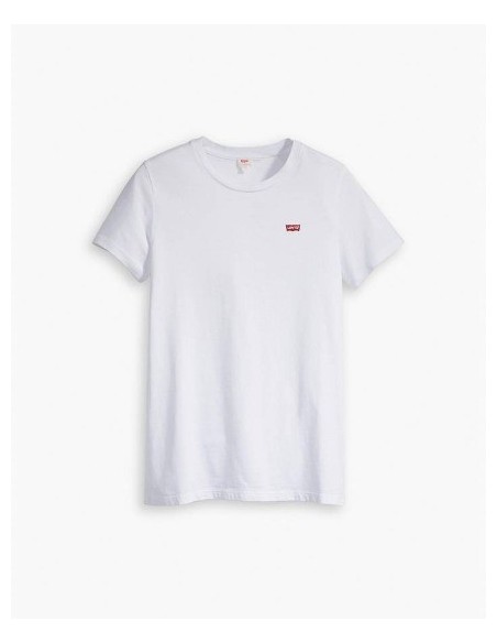 CAMISETA CHICA LEVIS COLOR BLANCA