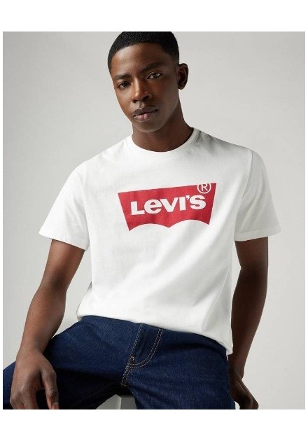 CAMISETA CHICO LEVIS COLOR  BLANCA