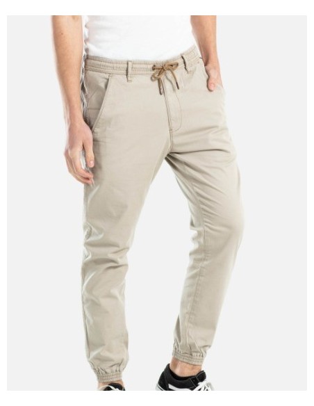 PANTALON CHICO REELL AJUSTE ACANALADO COLOR BEIG