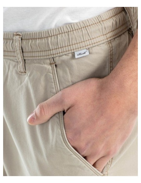 PANTALON CHICO REELL AJUSTE ACANALADO COLOR BEIG