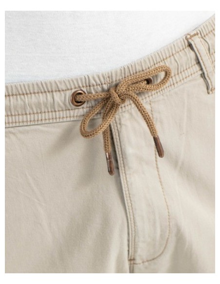 PANTALON CHICO REELL AJUSTE ACANALADO COLOR BEIG