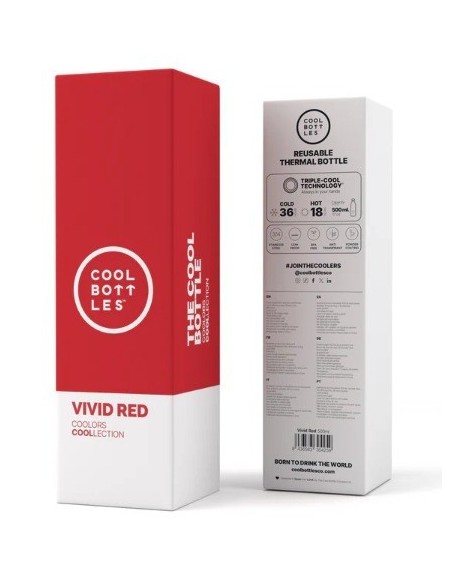 BOTELLA 500ML VIVID RED