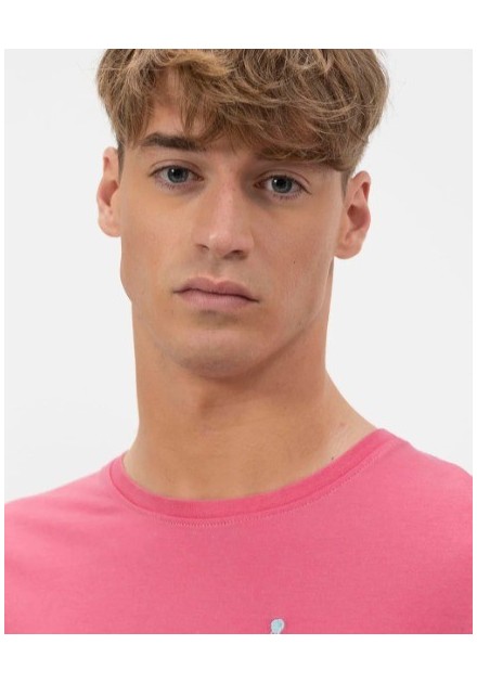 CAMISETA UNISEX EL PULKPO COLOR ROSA CHICLE