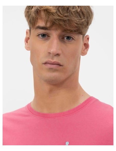 CAMISETA UNISEX EL PULKPO COLOR ROSA CHICLE