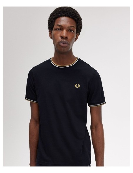 CAMISETA CHICO FRED PERRY COLOR NEGRO