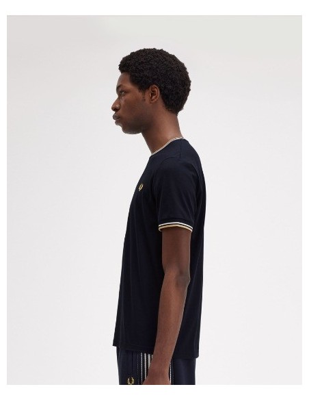 CAMISETA CHICO FRED PERRY COLOR NEGRO