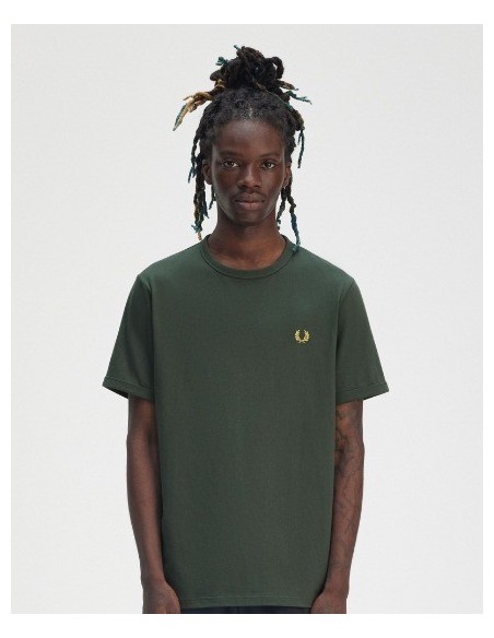 CAMISETA CHICO FRED PERRY COLOR VERDE X89