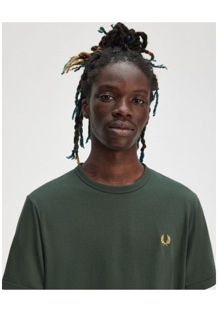 CAMISETA CHICO FRED PERRY COLOR VERDE X89