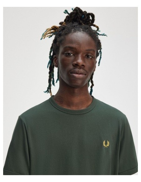 CAMISETA CHICO FRED PERRY COLOR VERDE X89