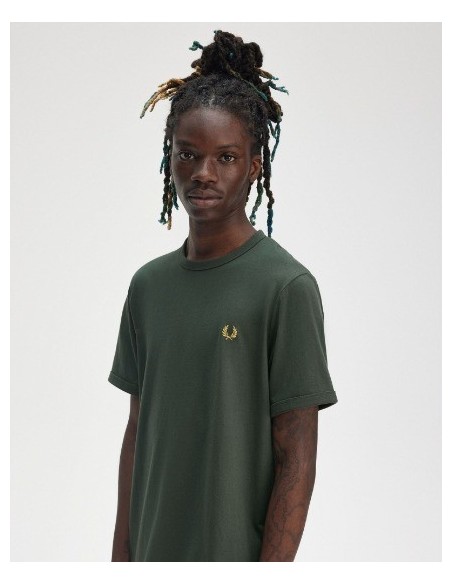 CAMISETA CHICO FRED PERRY COLOR VERDE X89