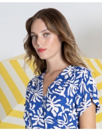 CAMISA CHICA MISS SIDECAR COLOR MARINO