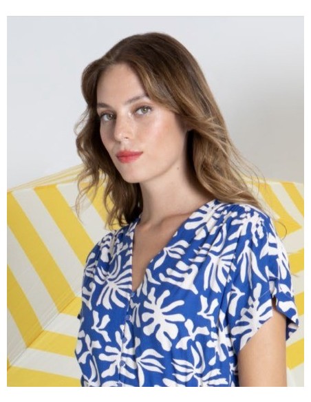 CAMISA CHICA MISS SIDECAR COLOR MARINO