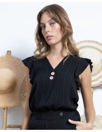 BLUSA CHICA MISS SIDECAR COLOR NEGRA