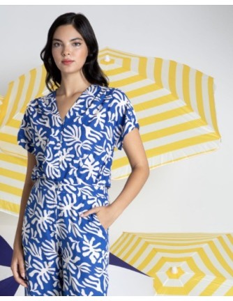 CAMISA CHICA MISS SIDECAR COLOR MARINO 2