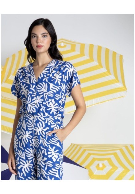 CAMISA CHICA MISS SIDECAR COLOR MARINO