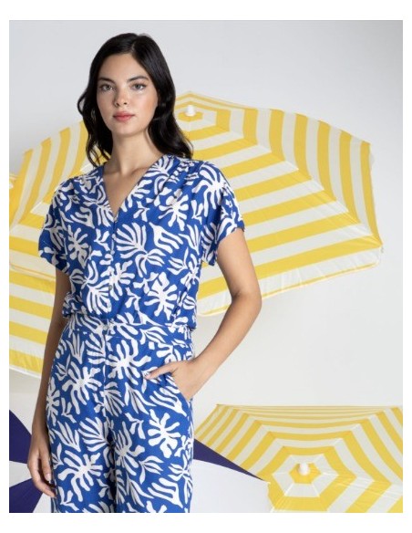 CAMISA CHICA MISS SIDECAR COLOR MARINO