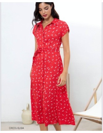 VESTIDO CHICA MISS SIDECAR COLOR 3 ROJO