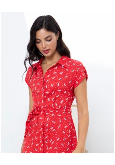 VESTIDO CHICA MISS SIDECAR COLOR 3 ROJO