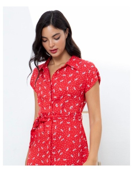 VESTIDO CHICA MISS SIDECAR COLOR 3 ROJO