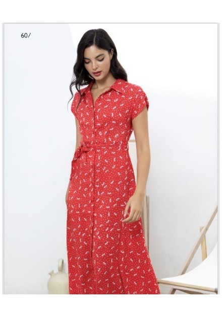 VESTIDO CHICA MISS SIDECAR COLOR 3 ROJO