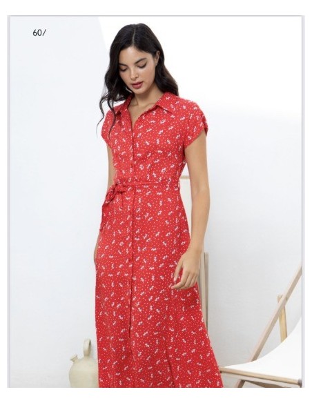 VESTIDO CHICA MISS SIDECAR COLOR 3 ROJO