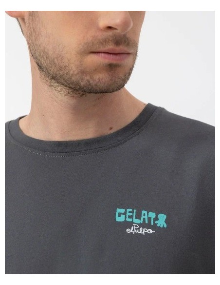 CAMISETA UNISEX  EL PULPO COLOR ANTRACITA