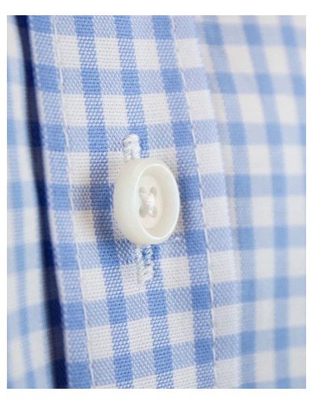 CAMISA CHICO PATADEGAYO CUADROS COLOR 9 CELESTE