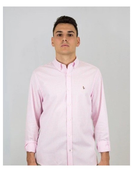 CAMISA CHICO PATADEGAYO CUADROS COLOR 25 ROSA