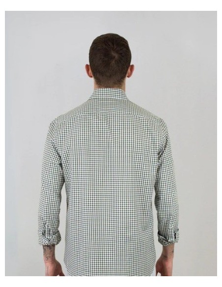 CAMISA CHICO PATADEGAYO CUADROS COLOR 14 VERDE