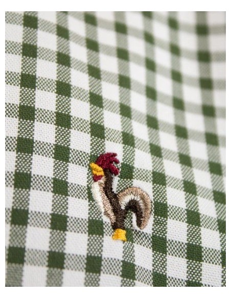 CAMISA CHICO PATADEGAYO CUADROS COLOR 14 VERDE