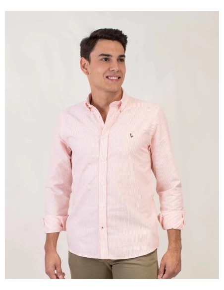 CAMISA CHICO PATADEGAYO LISTAS COLOR NARANJA