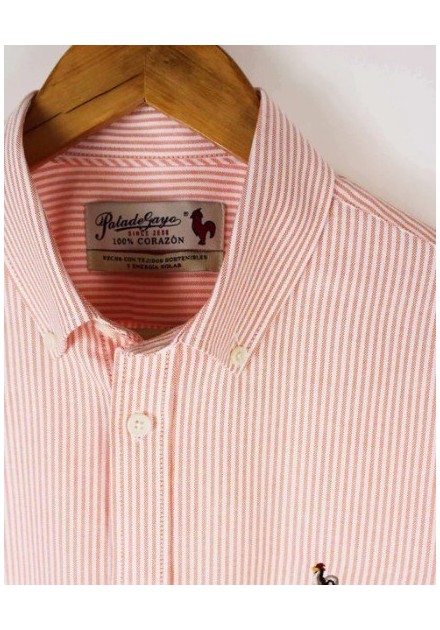 CAMISA CHICO PATADEGAYO LISTAS COLOR NARANJA