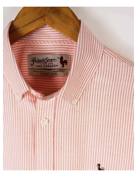 CAMISA CHICO PATADEGAYO LISTAS COLOR NARANJA