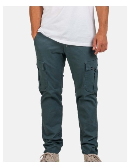 PANTALON CHICO REELL REGULAR CARGO COLOR 55 STEEL BLUE