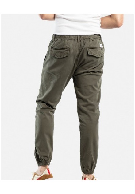 PANTALON CHICO REELL  AJUSTE ACANALADO COLOR OLIVE