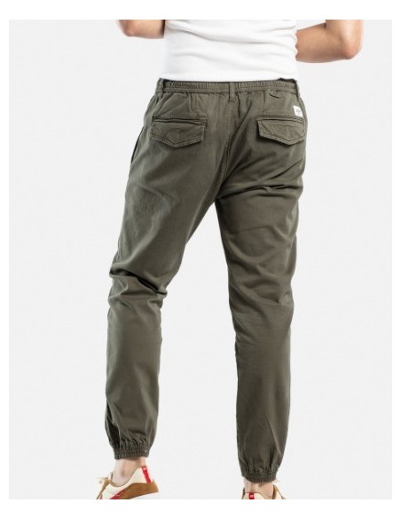 PANTALON CHICO REELL  AJUSTE ACANALADO COLOR OLIVE