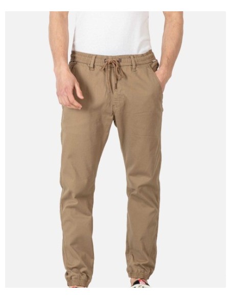 PANTALON CHICO REELL AJUSTE ACANALADO  COLOR SAND