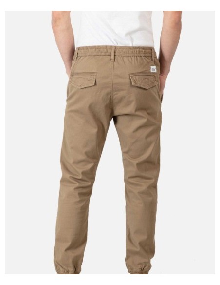 PANTALON CHICO REELL AJUSTE ACANALADO  COLOR SAND